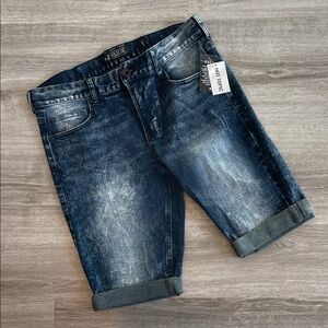NEW Hot Topic XXX Rude skinny denim shorts